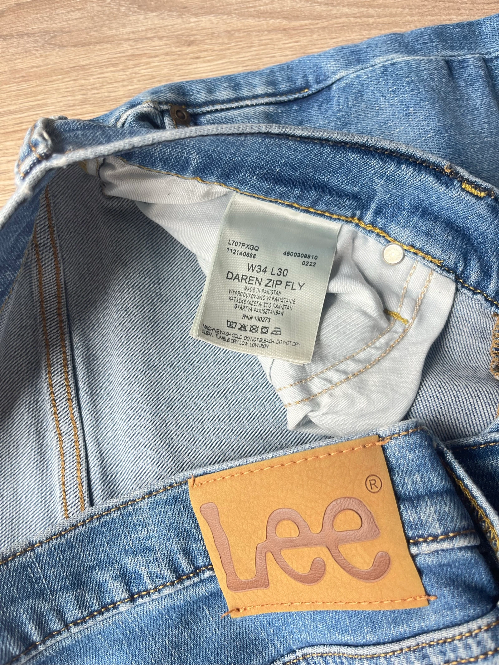 Lee Y2K Super Baggy Jeans Parachute Pants Carpenter Premium Retro Made in USA Vintage 90s – photo 8